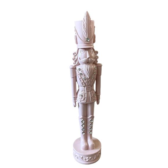 34th & Pine Pastel Pink & Rhinestones Christmas Nutcracker Holiday Decor New - Picture 2 of 16